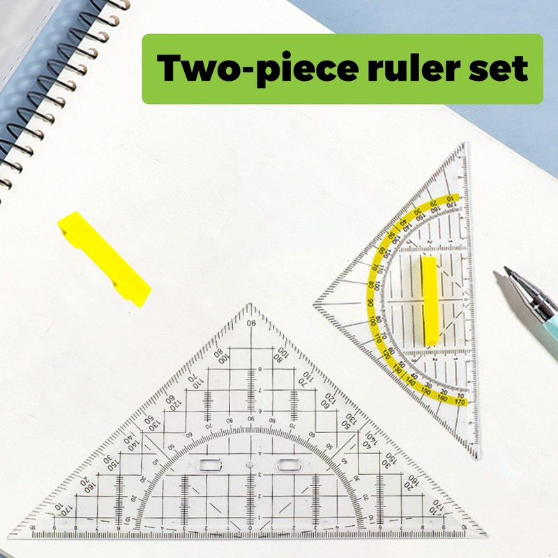 Set of 2 Set Square, Set Square with Handle, Flexible