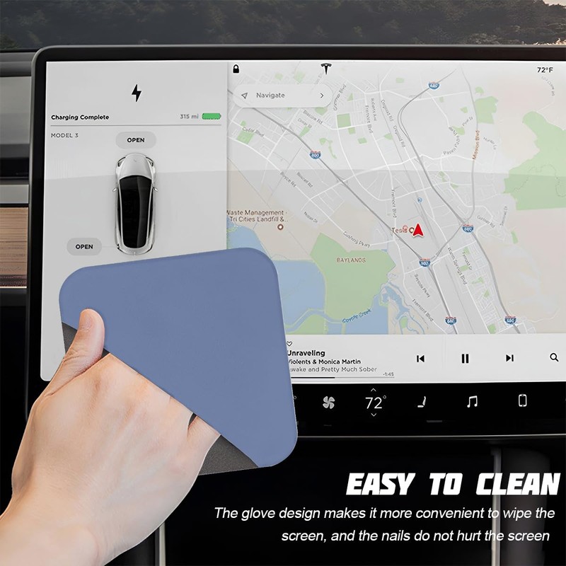Zpana Car Touch Screen Cleaner Cloth, Microfiber Vehicle Touchscreen Cleaning