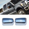 Abagael Chrome Top Half Mirror Caps Cover Trim Compatible with
