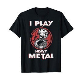 Sousaphone Shirt Play Heavy Metal Marching Band Tshirt Tuba T-Shirt