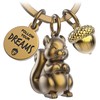 FABACH Skippy Squirrel Keyring with Engraving - Cute Squirrel Keyring