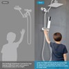 Hibbent Shower Slide Bar with Handheld Shower Head Holder, Stainless