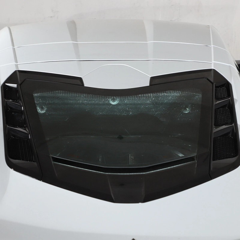 car-attention Rear Windshield Black Silver Privacy Shade Sunshade For Corvette