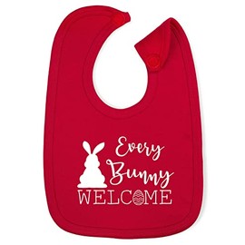 Hippowarehouse Every Bunny Welcome - Easter cotton baby nursing bib boys girls 35cmx22cm