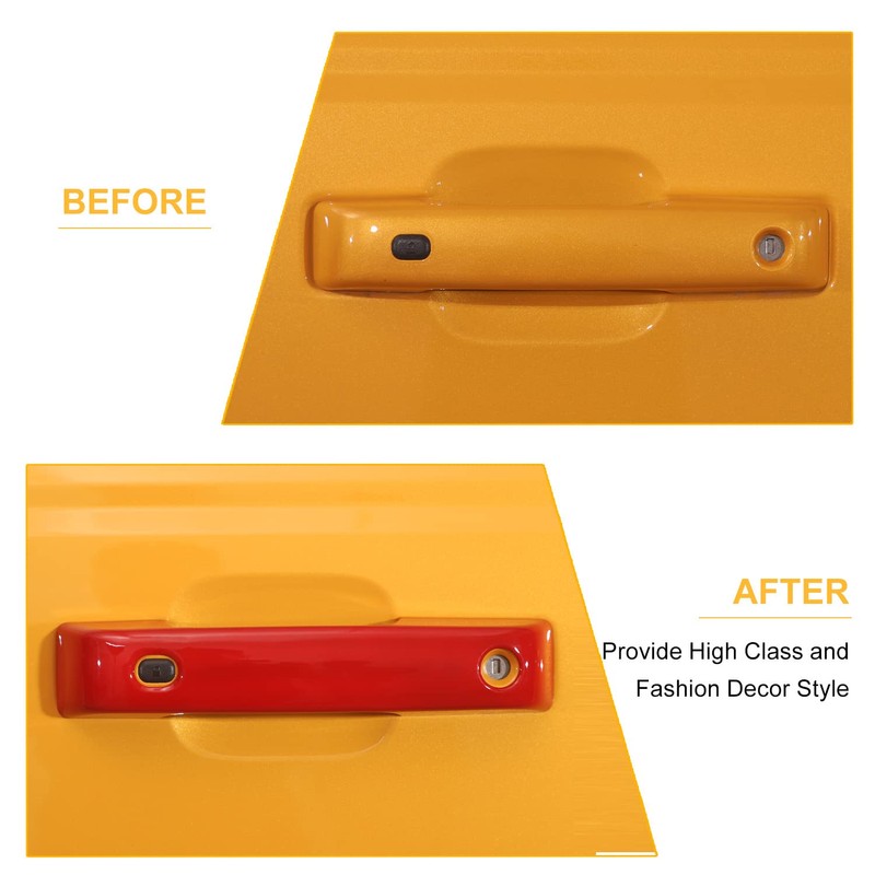 Jeliker for Bronco Door Handle Inserts Trim Cover, Tailgate Handle