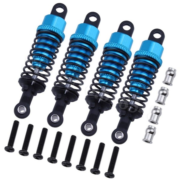 DollaTek Aluminum Shock Absorber Replacement of A949-55 for 1/18 RC Car WLtoys A959 A969 A979 K929 Upgrade Parts (Pack of 4)