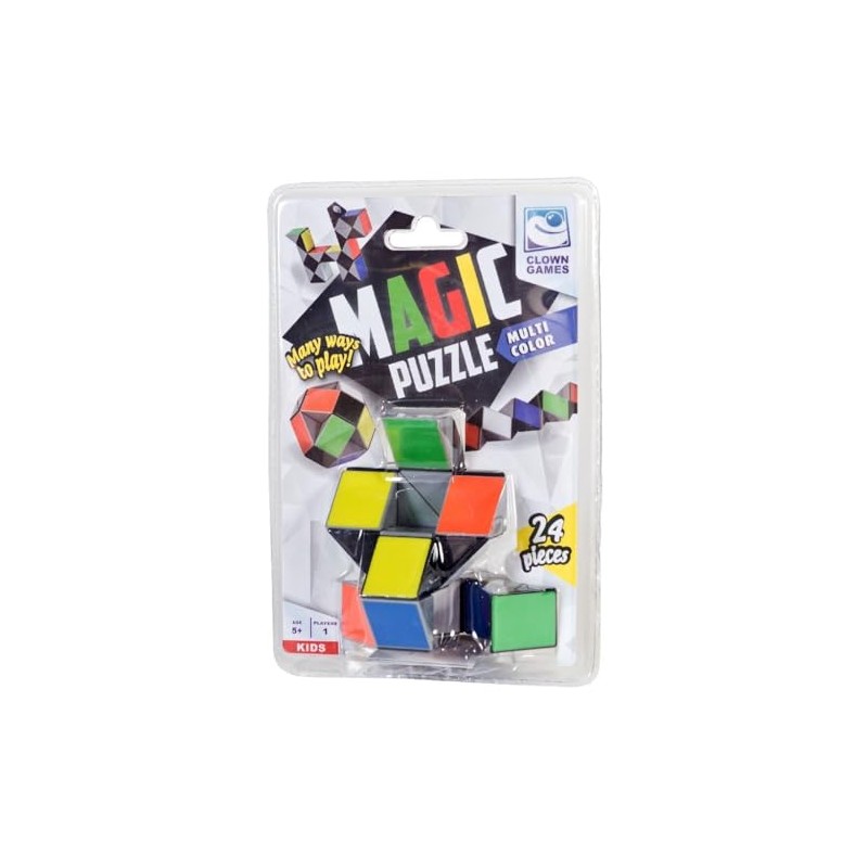 Clown Games 2005979 Puzzle Cube, Multi-Coloured