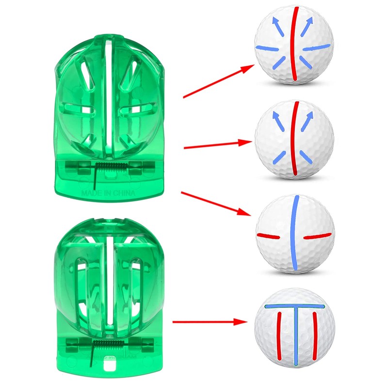 Geeorzo Golf Ball Line Alignment Kits, Golf Ball Liner Template
