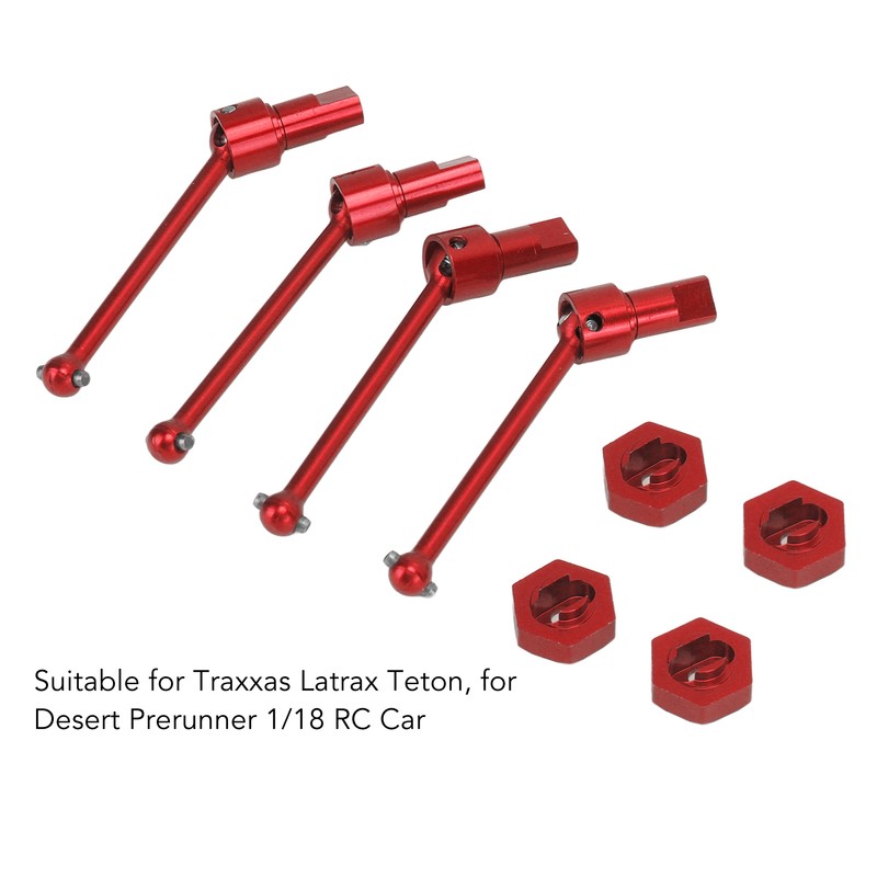 Front Rear Drive Shaft Aluminum Alloy Driveshaft CVD for Traxxas