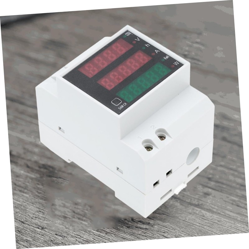 Operitacx Rail Volt Amp Power Meter 80-100a Digital Wattmeter Voltmeter