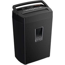 Bonsaii 12-Sheet Cross Cut Paper Shredder, 5.5 Gal Home Office Heavy Duty Shredder for Paper, Credit Card, Mail, Staples, with Transparent Window, High Security Level P-4 (C275-A)