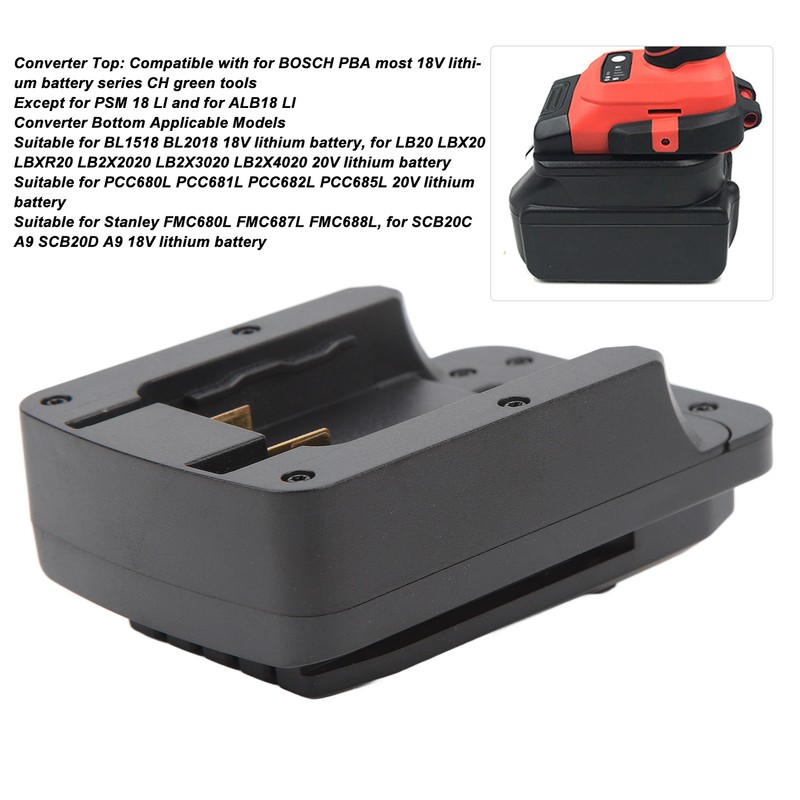 Battery Adapter Wide Compatibility Power Tool Battery Converter for BOSCH