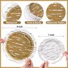 Funnymoom 48 Pcs Birch Paper Plates Set Include 9 Inch