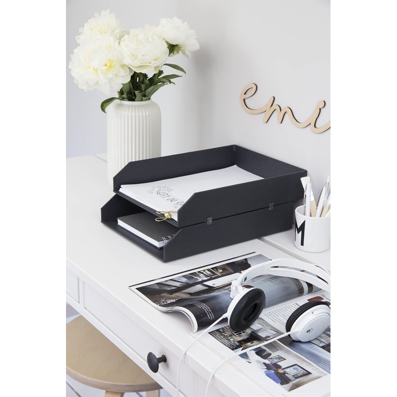 Bigso Box of Sweden, MDF 789245601 N Courier Stackable Bins