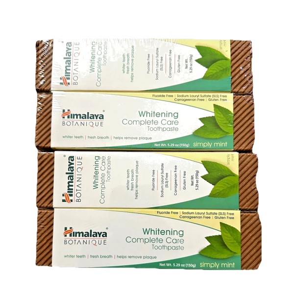 Himalaya Fluoride Free Herbal Toothpaste Pack of 4 with Neem