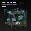 SIKGFPN Acrylic Fish Tank Divider,2 Gallon Tank Divider,Adjustment Clear Fish