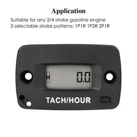 NInE-ROnG Tacho/Hour Meter with Maintenance Timer,Ease of Installation, Waterproof IP68,Use for Motorcycle Dirt Bike