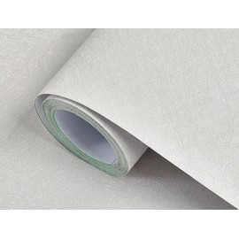 Aolowewin Silk Self-Adhesive Wallpaper Peel and Stick, Wallcovering, for Room (Kids Bedroom) Wall and Furniture (Wood) Covering and Renovation (Silver White, W/16-inch, L/120-inch)