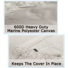 Marine Grade Boat Center Console Cover, Waterproof Heavy Duty 600D