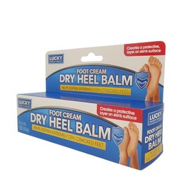 Lucky Super Soft Bálsamo seco para talón para pies, suaviza los pies agrietados extremadamente secos, peso neto 2 oz (57 g)