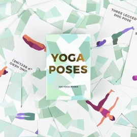 Gift Republic GR490055 100 Yoga Poses Cards, Green