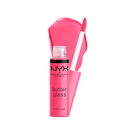 NYX Professional Makeup, Butter Gloss, Lip Gloss, Non-Sticky - Peaches And Cream (Pink Coral)
