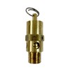 Brass, 1/4" NPT Industrial Hard Seat Safety Pressure Relief Valve,