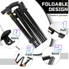 Folding Walking Cane for Men & Women, Adjustable 5-Level Height,