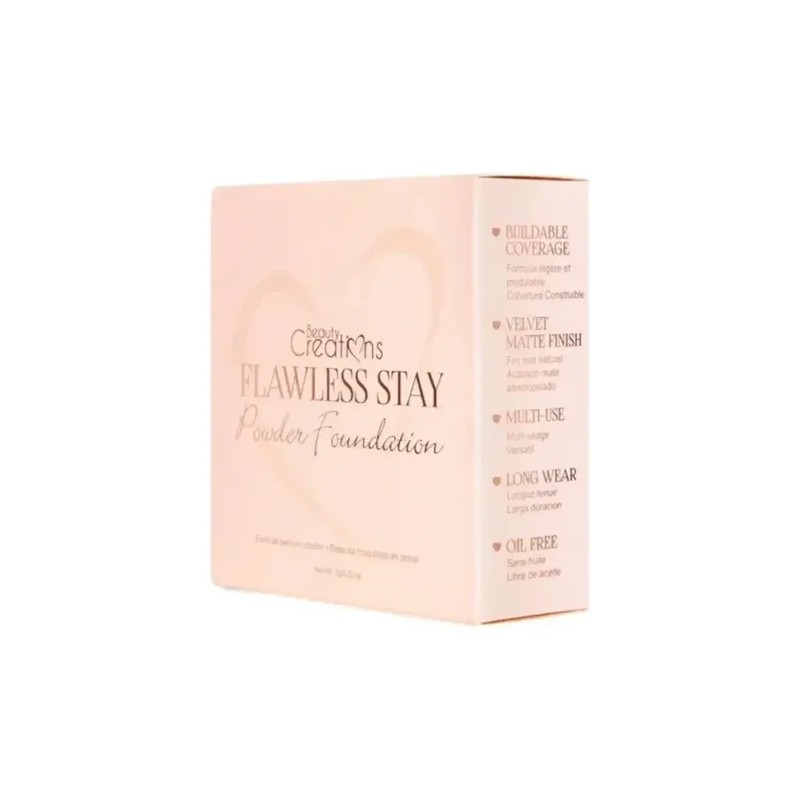 Base Maquillaje Polvo Beauty Creations Flawless Stay Tono 1
