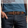 Men Belt Rerversible-BULLIANT Golf Belt Stretch Braided for Gift Men