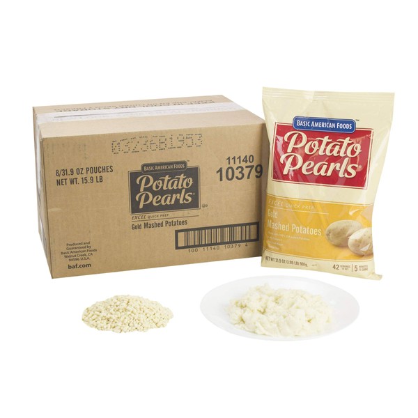 Potato Pearls Excel Gold Mashed Potato, 31.9 Ounce -- 8 per case.