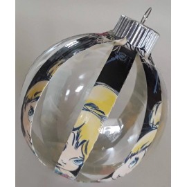 duck brand Tinkerbell Christmas Ball Plastic Ornament handmade duct tape