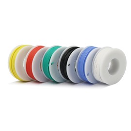 CBAZY™ Hook up Wire Kit (Stranded Wire Kit) 20 Gauge Flexible Silicone Rubber Electric Wire 6 Colors 19.6 feet Each 20 AWG