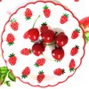 MaitianGuyou 80PCS Strawberry Party Tableware Set - 7 Inch Disposable