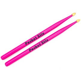 Pocket Stix 11" PINK SPARKLE Drumsticks For KIDS