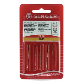 Singer N202011B05801R Universalnadel 2020 80/11 Nadel, Metall, Silber, 7 x 0,03 x 4 cm