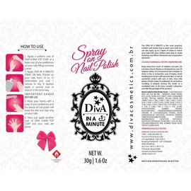 Spray On Nail Polish Bruna (Red) 30g / 1.6oz