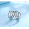 1 Pairs Small Hoop Earrings for Women Men, Sterling Silver