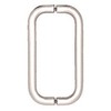 CRL 8" Brushed Nickel (BM Series) Back-to-Back Tubular Handle Without Metal Washers