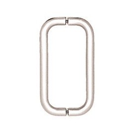 CRL 8" Brushed Nickel (BM Series) Back-to-Back Tubular Handle Without Metal Washers