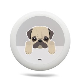 Uanvaha Cute Dog Flying Discs Bulldog Pet Ultimate Disc Equipment 175g for Teens Adults Beginners and Advanced Players