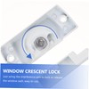 OSALADI Easy Install Window Sash Locks 2 Sets Zinc Alloy