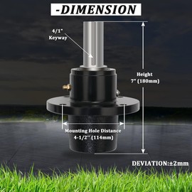 boeray 3pcs Spindle Assembly Replaces SCAG 46020 461663 46400 46631 Ferris 1530301 Fit 48" 52" 61" Lawn Mower Deck with Zerk Fitting