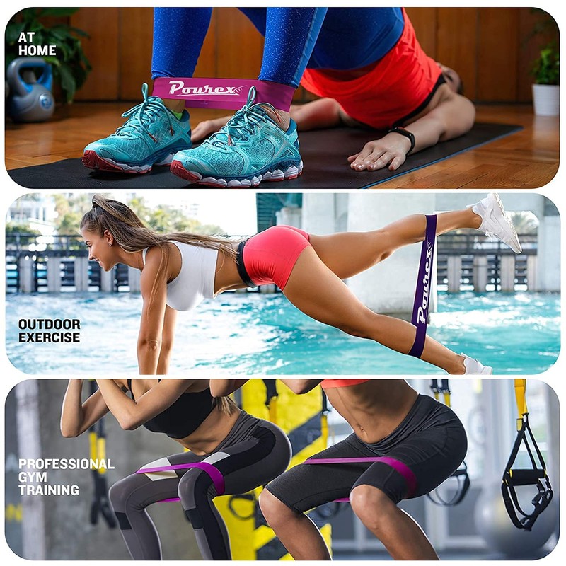 Elastic Fitness Band Set [5 Pack]: Versatile Latex Resistance Bands