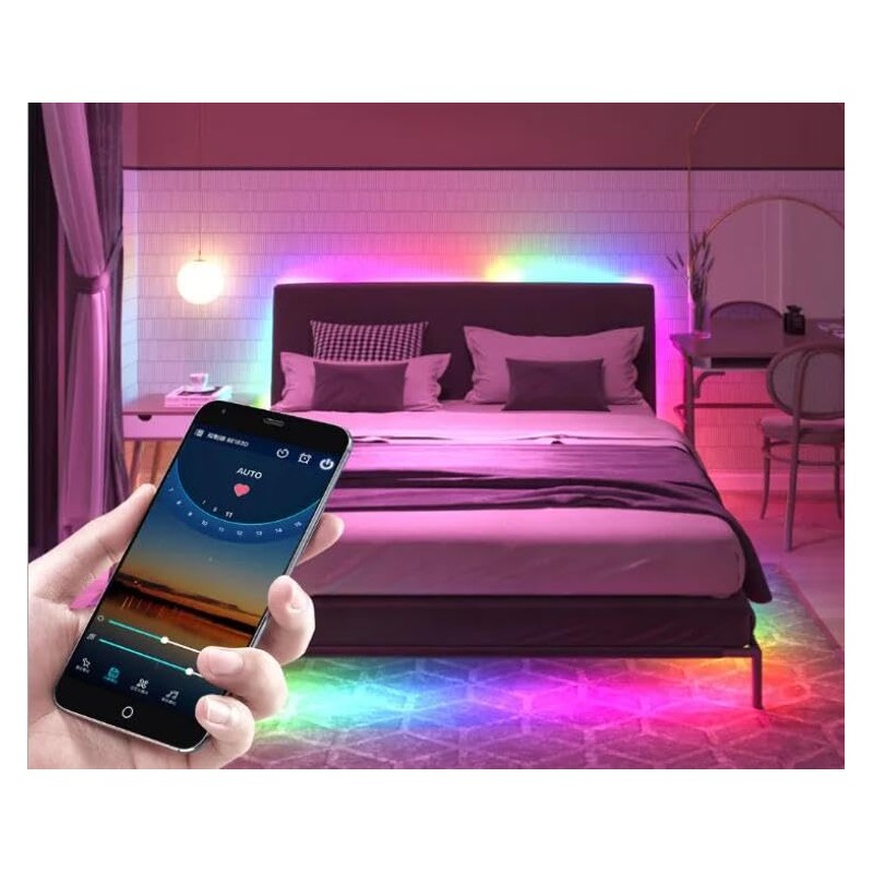 Cleiscry - Kit de tira LED USB 1903, 1 m