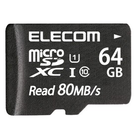 Elecom microSD 64GB Micro SD Card UHS-1 U1 microSDXC IPX7 MF-AMS064GU11