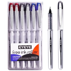 EYEYE Ultra Fluency Rollerball Pens, Fine Point Pens, 0.7mm Medium Point Liqiud Ink Pens, Smooth Writing Gel Ink Pens Quick Dry, Office School Supplies (Assorted)