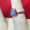Natural Creations Sterling silver ring size 7 Tanzanite Raw
