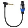 Speakon to 1/4" Speaker Cable, 6.35mm TS Male Plug to