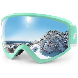 Findway Children's Ski Snowboard Goggles Snowboard Goggles Snowboard Goggles Mirrored for Junior Boys Girls Teenagers 3 4 5 6 7 8 9 10 11 12 13 14 Years OTG 100% Anti-UV Anti-Fog